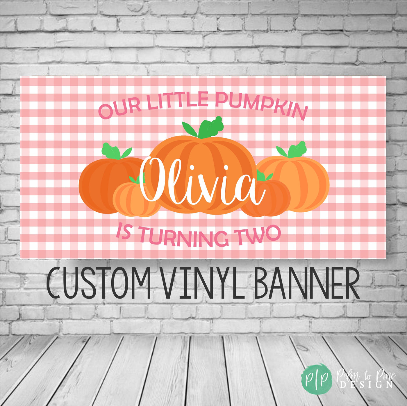 Our Little Pumpkin Birthday Banner