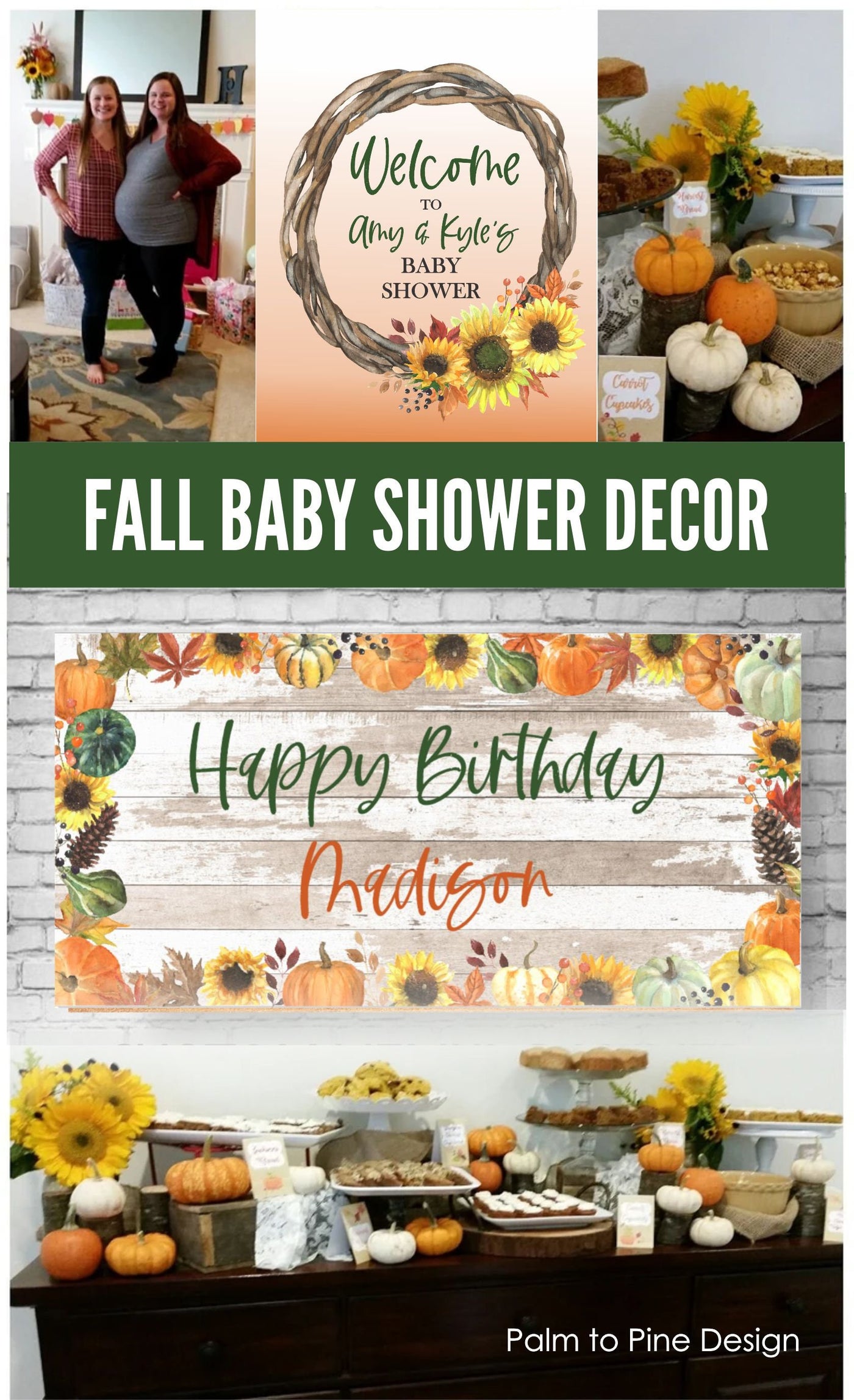 Fall Baby Shower Welcome Sign