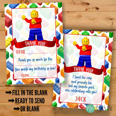 Building Block Thank You Card