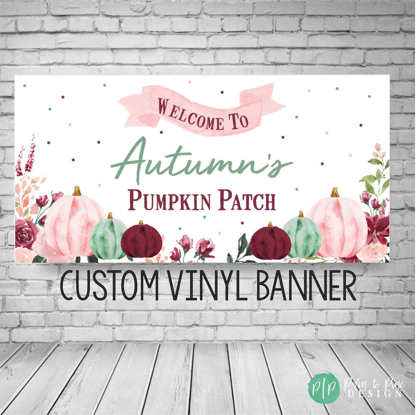 Little Pumpkin Birthday Banner