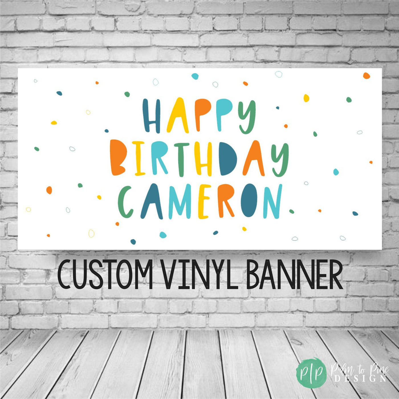 Happy birthday banner personalized, Birthday Banner for boys, Custom birthday banner, yard banner, birthday yard decoration, polka dot decor