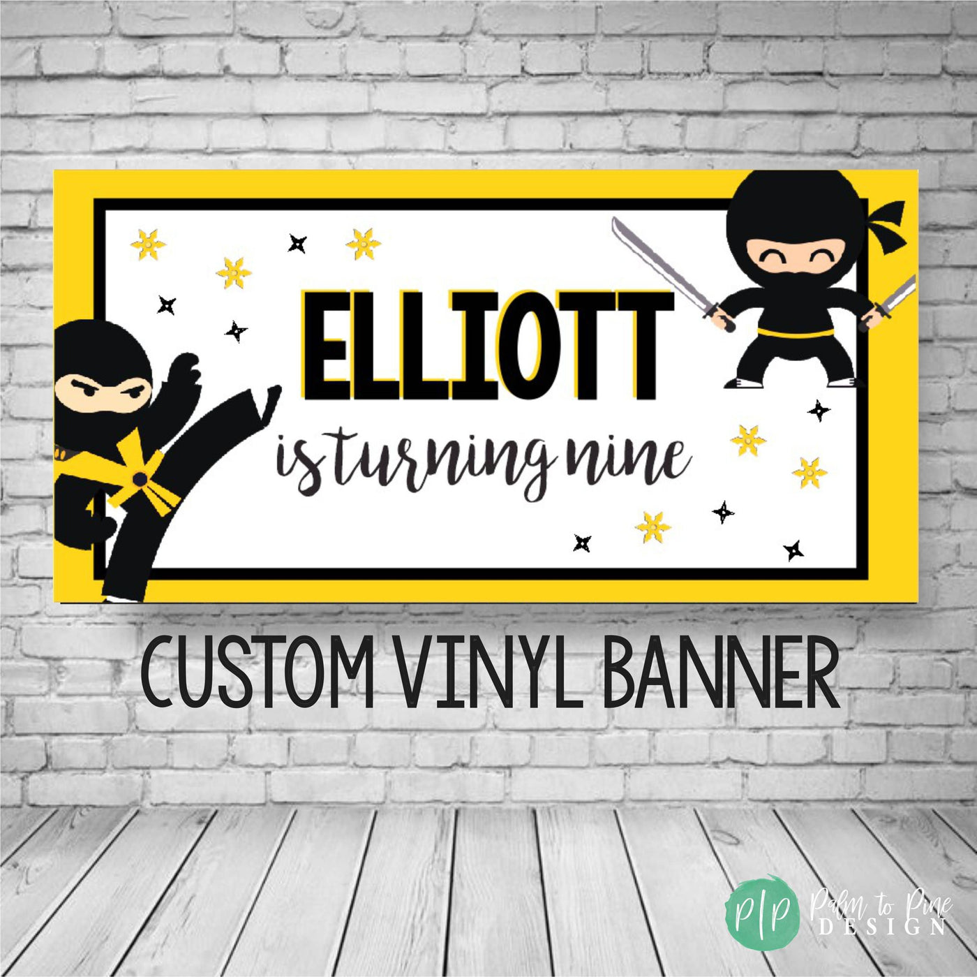 Ninja Birthday Banner, Ninja Banner, Ninja Birthday Party, Ninja Party Decorations, Birthday banner for boys, Ninja Birthday Banner for Boys