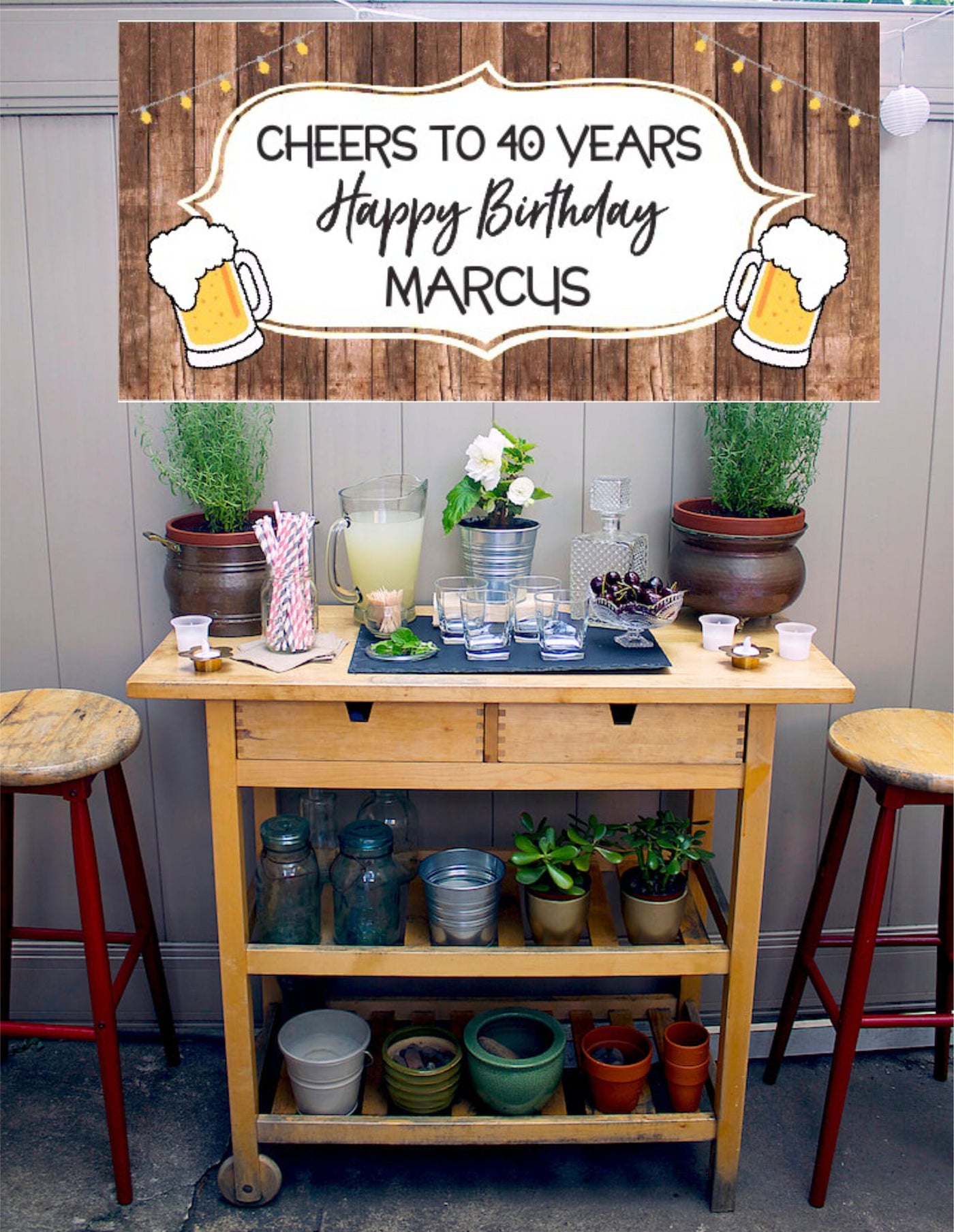 21st birthday banner, Outdoor Birthday Banner, beer birthday, yard banner, happy birthday banner for yard, Beer Birthday Banner, Cheers,