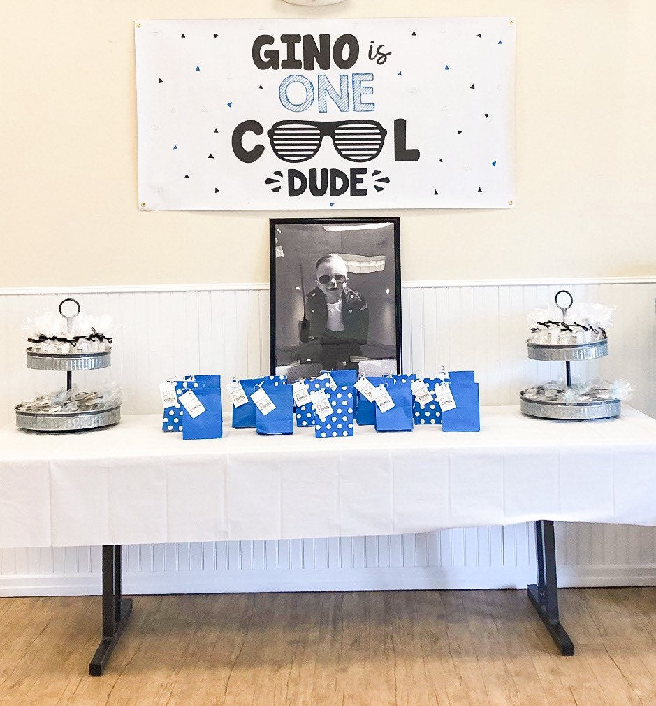 One cool dude birthday banner, 1 cool dude banner, first birthday banner boy, Two cool banner, two cool birthday decor, 2 cool birthday, 1st