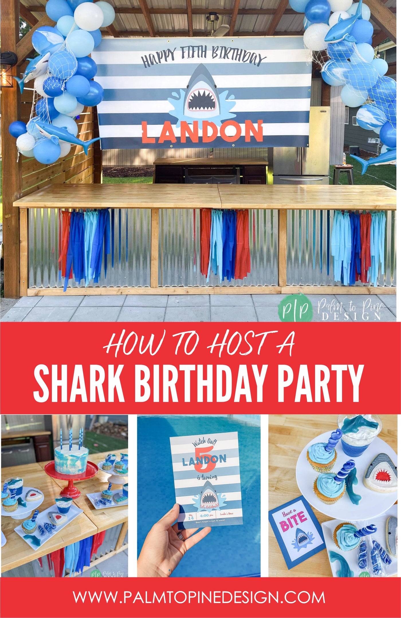 Shark Birthday Banner, Baby Shark Party Decor, Shark Birthday Decoration, Shark Backdrop, Birthday Banner, Vinyl Banner Custom, Boy Birthday