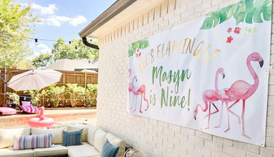 Flamingo Birthday Banner, Flamingo Birthday Party, Flamingo Birthday Backdrop, Flamingo banner, Flamingo Party Decoration, Tropical Flamingo