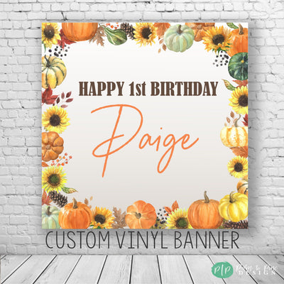 Fall Birthday Banner