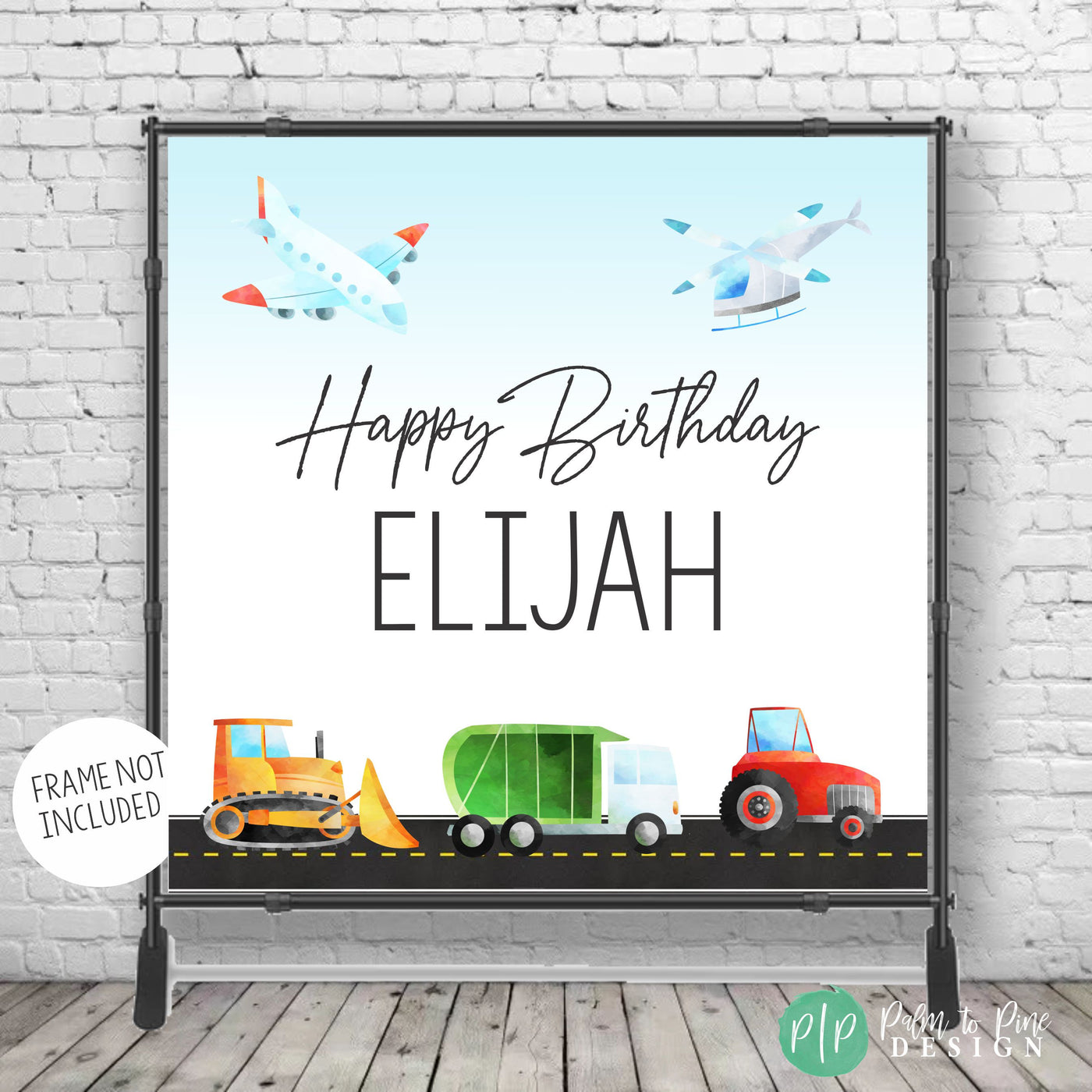 Things that Go Backdrop, Transportation Birthday Banner, Boys Vehicles Birthday Backdrop, Transportation Step & Repeat Banner, Vehicles Sign