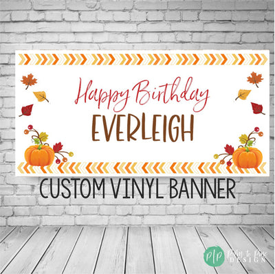 Fall Birthday Banner