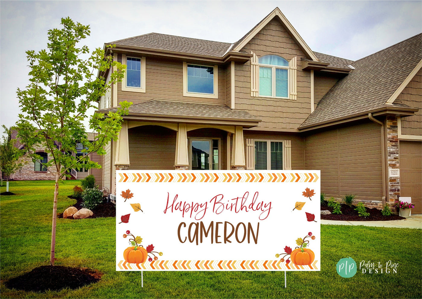 Fall Birthday Banner