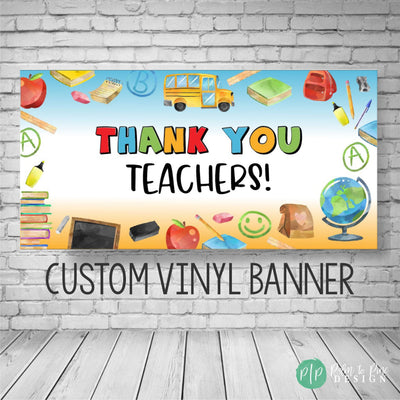 Teacher Appreciation Banner, Teacher Appreciation Week Decor, Teacher Thank You Banner, Thank You Teachers Sign, School Appreciation Banner
