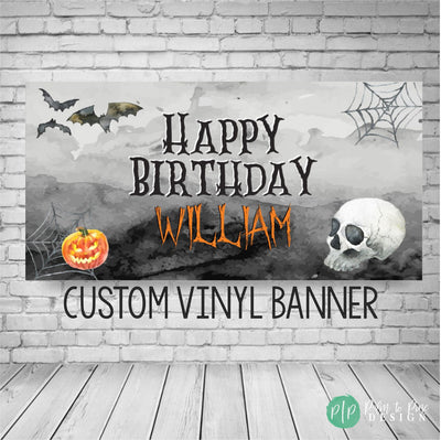 Halloween Birthday Banner