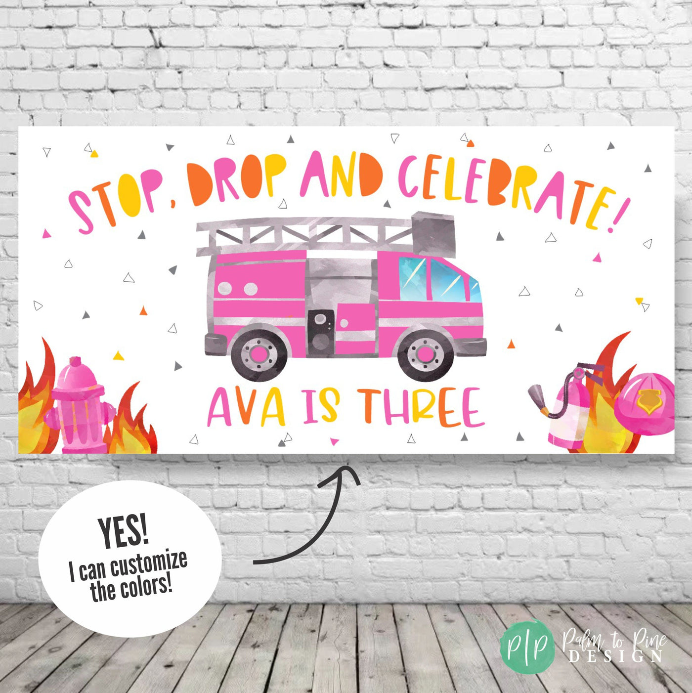 Firetruck truck birthday, Fire Fighter birthday Banner, Fire engine Birthday Banner, Firefighter Party Decor, Fireman birthday decorations