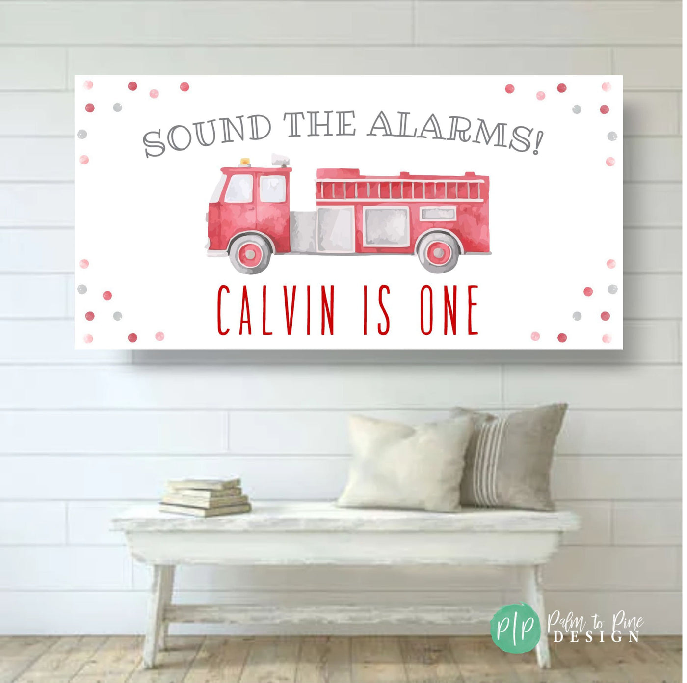 Firetruck birthday, Fire truck Birthday Banner, Firefighter Party Decor, Fire Fighter birthday Banner, Firefighter decor, firetruck banner