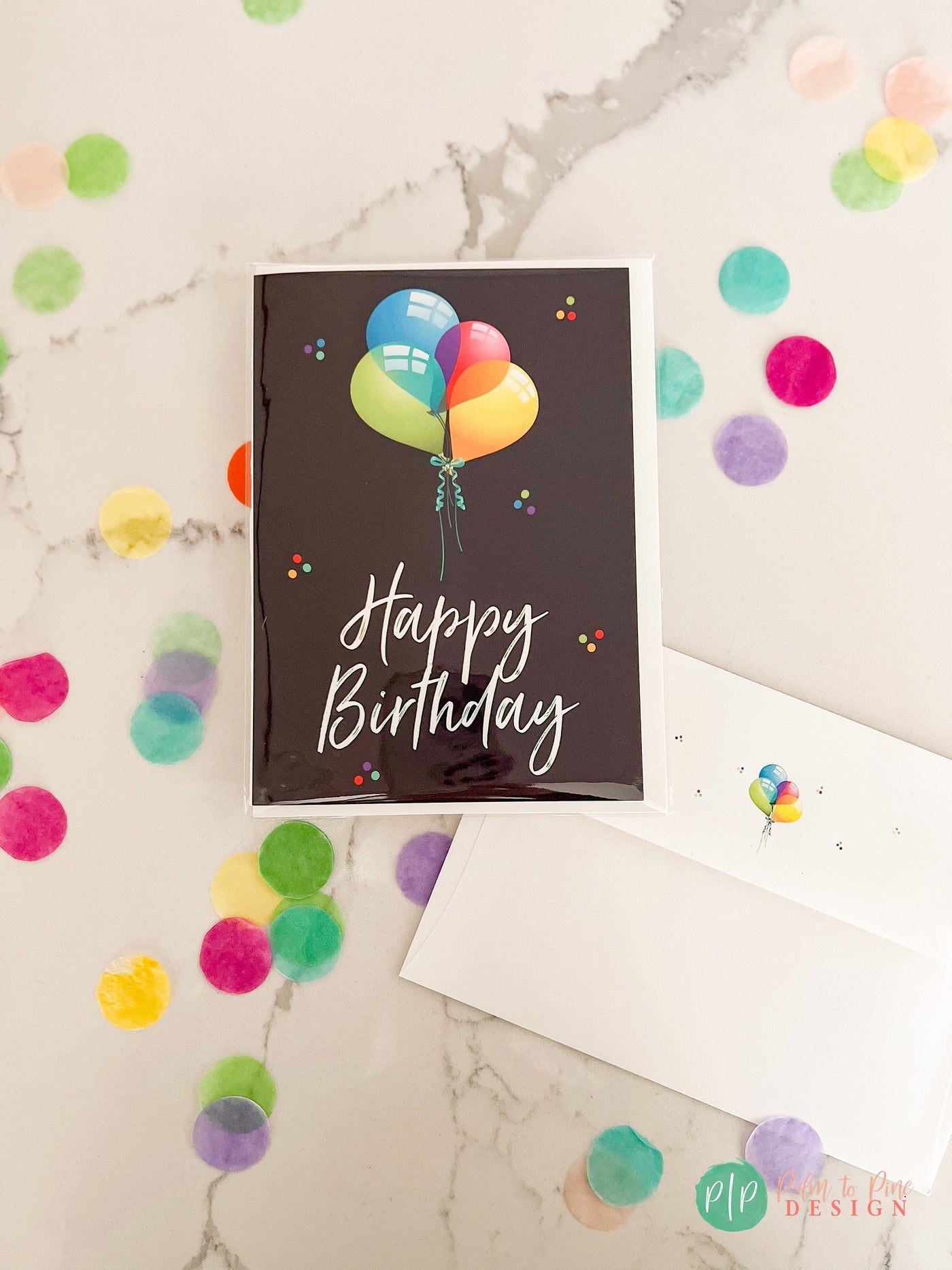 Birthday Card for Adult, Happy birthday Card, Adult Birthday Greeting Card, Custom birthday card for women & men, Balloon birthday card, 5x7