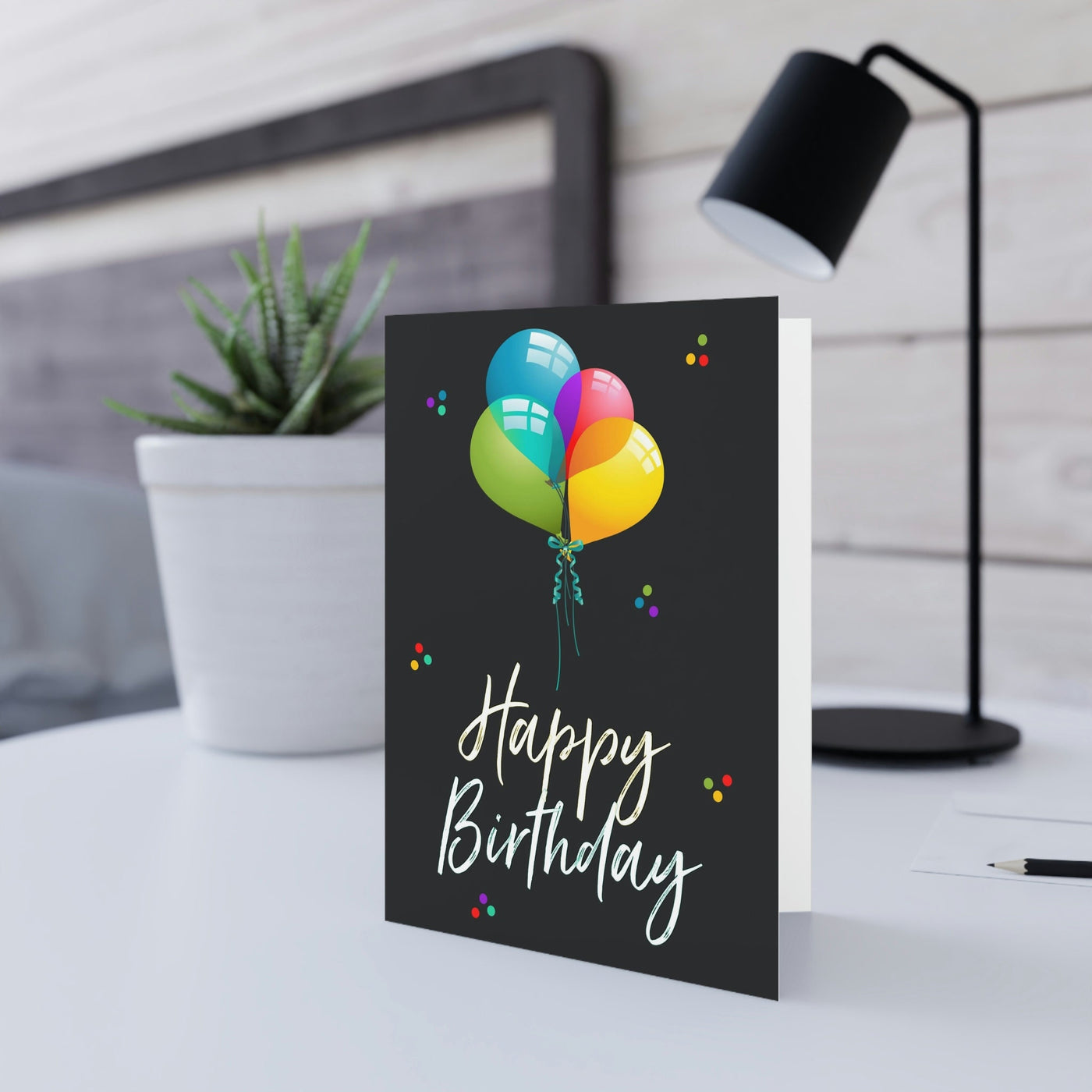 Birthday Card for Adult, Happy birthday Card, Adult Birthday Greeting Card, Custom birthday card for women & men, Balloon birthday card, 5x7