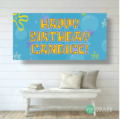 Happy birthday banner personalized, Birthday Banner for yard, Custom birthday banner, yard banner, birthday yard decorations, banner men