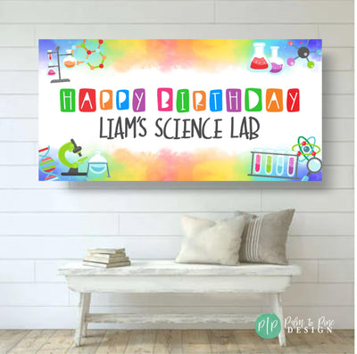 Science Lab Birthday Backdrop, Science Birthday, Science Birthday Backdrop, Science Decorations, Science Party Decor, Science Photo Backdrop