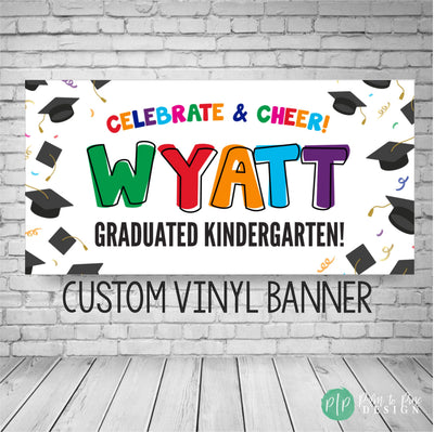 Elementary Graduation Banner, Graduation Decor, Graduation Printable Backdrop, Graduation sign for yard, Vinyl Banner, Elementary grad sign