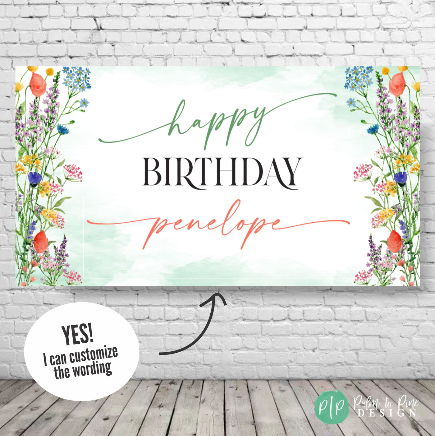 First Birthday Banner, First Birthday Sign, Wild One Birthday Banner, Wild Flower First Birthday, Girls First Birthday, Spring First Bday