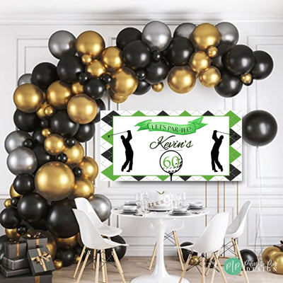 Golf Birthday Banner, Sports Banner, Golf Birthday Party Decor, Golf Par-Tee Birthday, Personalized Golf  Birthday Banner, Hole In One Party