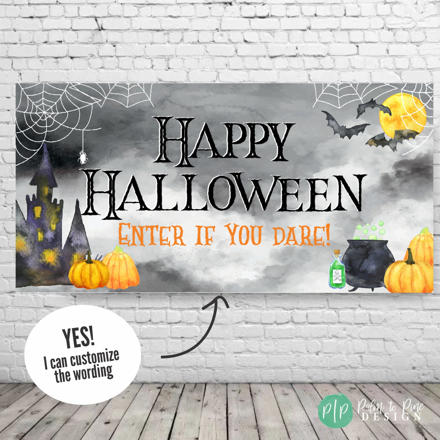 Personalized Halloween Birthday Decor