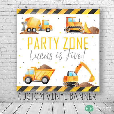 construction party banner