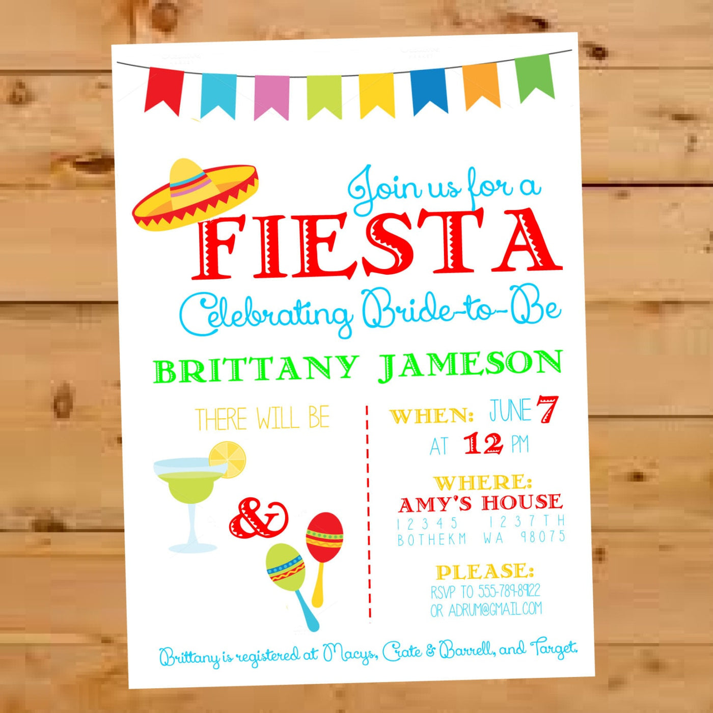 Mexican Bridal Shower Invitation